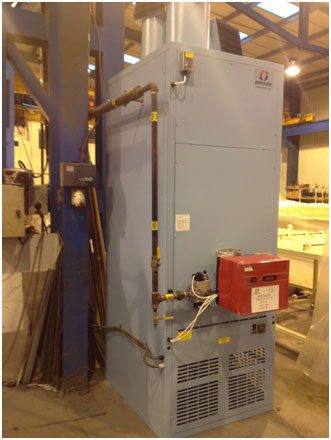 Powrmatic CPx long term fixed heater hire natural gas or oil